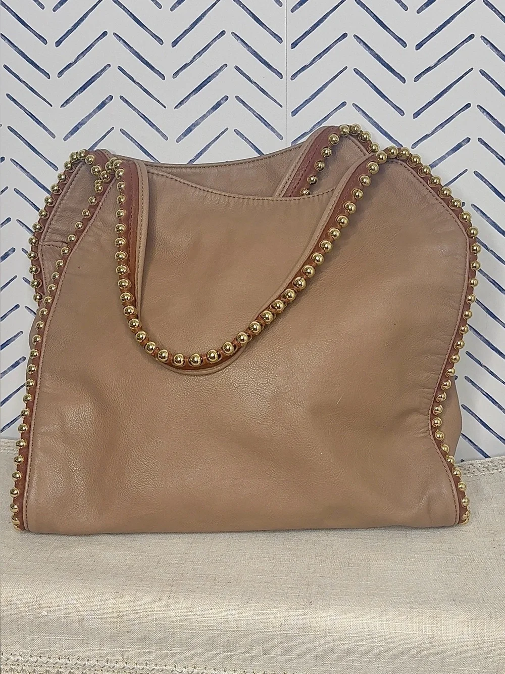 Big Buddha Camel Tan Gold Leather